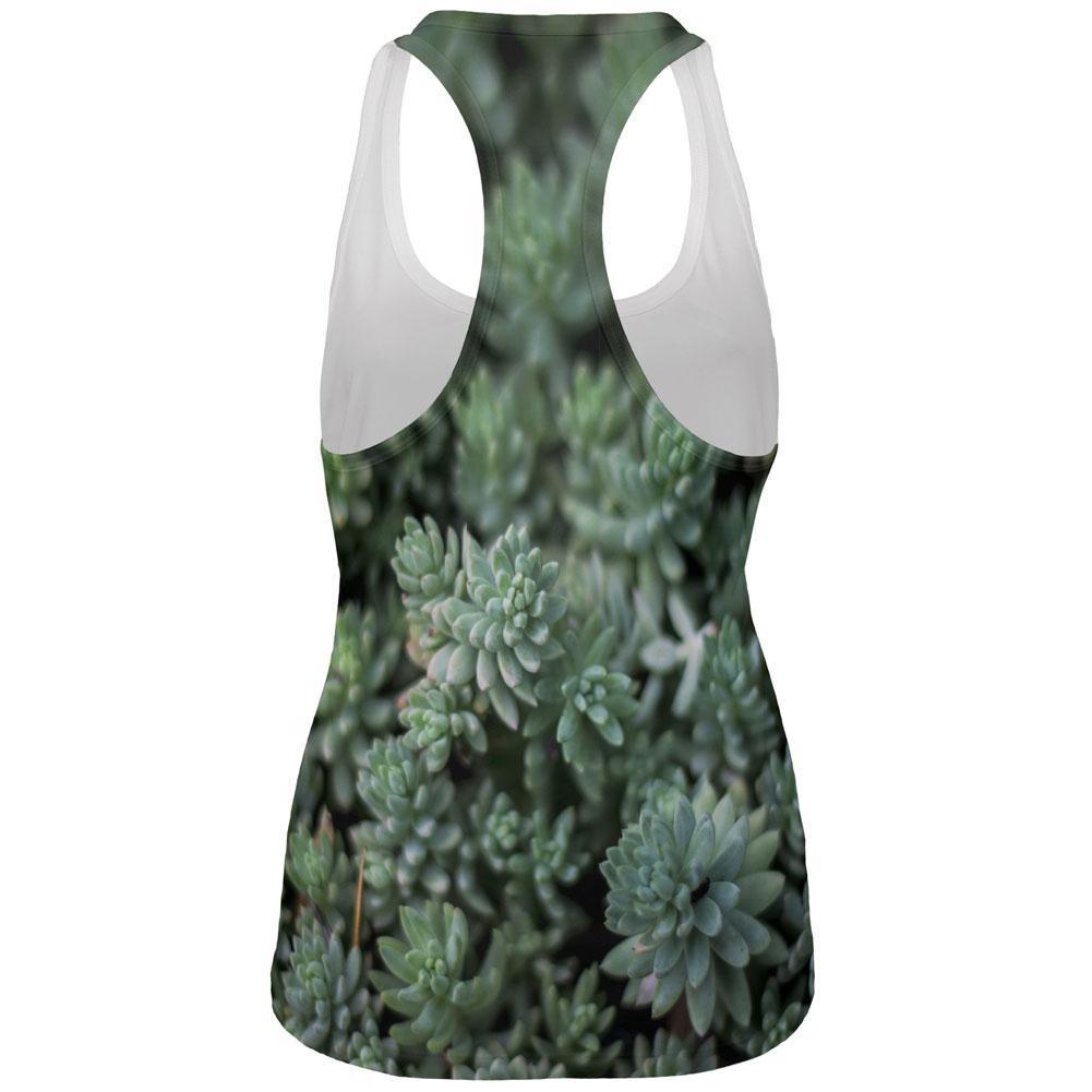 Halloween Succulent Bush Costume Nature Plants All Over Womens Work Out Tank Top