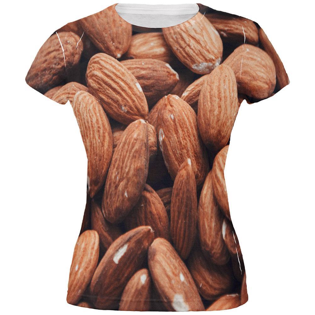 Halloween I'm Nuts Costume Almonds All Over Juniors T Shirt
