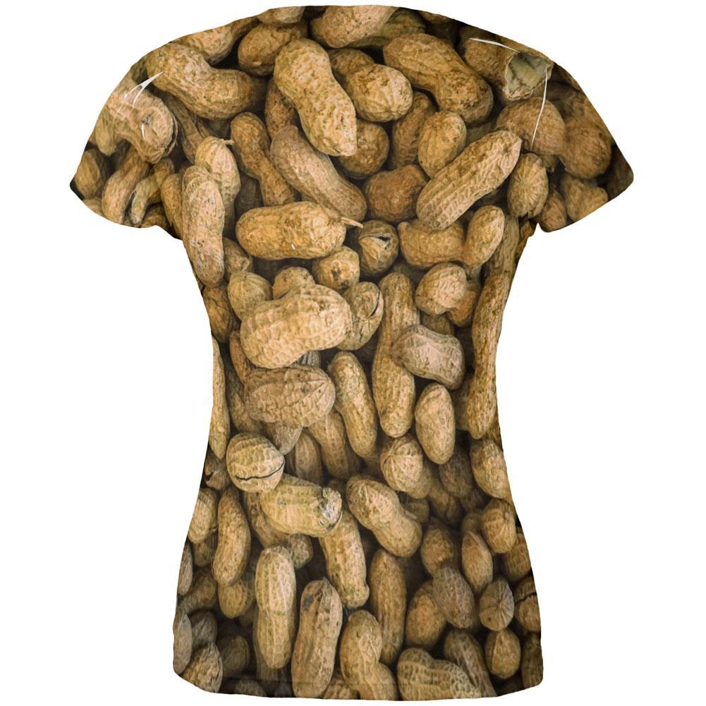 Halloween I'm Nuts Costume Peanuts All Over Juniors T Shirt