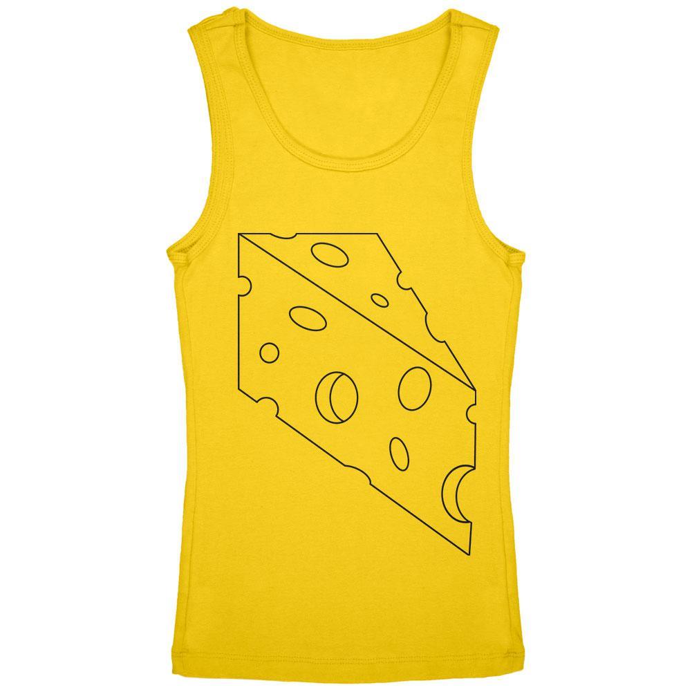 Halloween Swiss Cheese Food Costume Youth Girls Tank Top