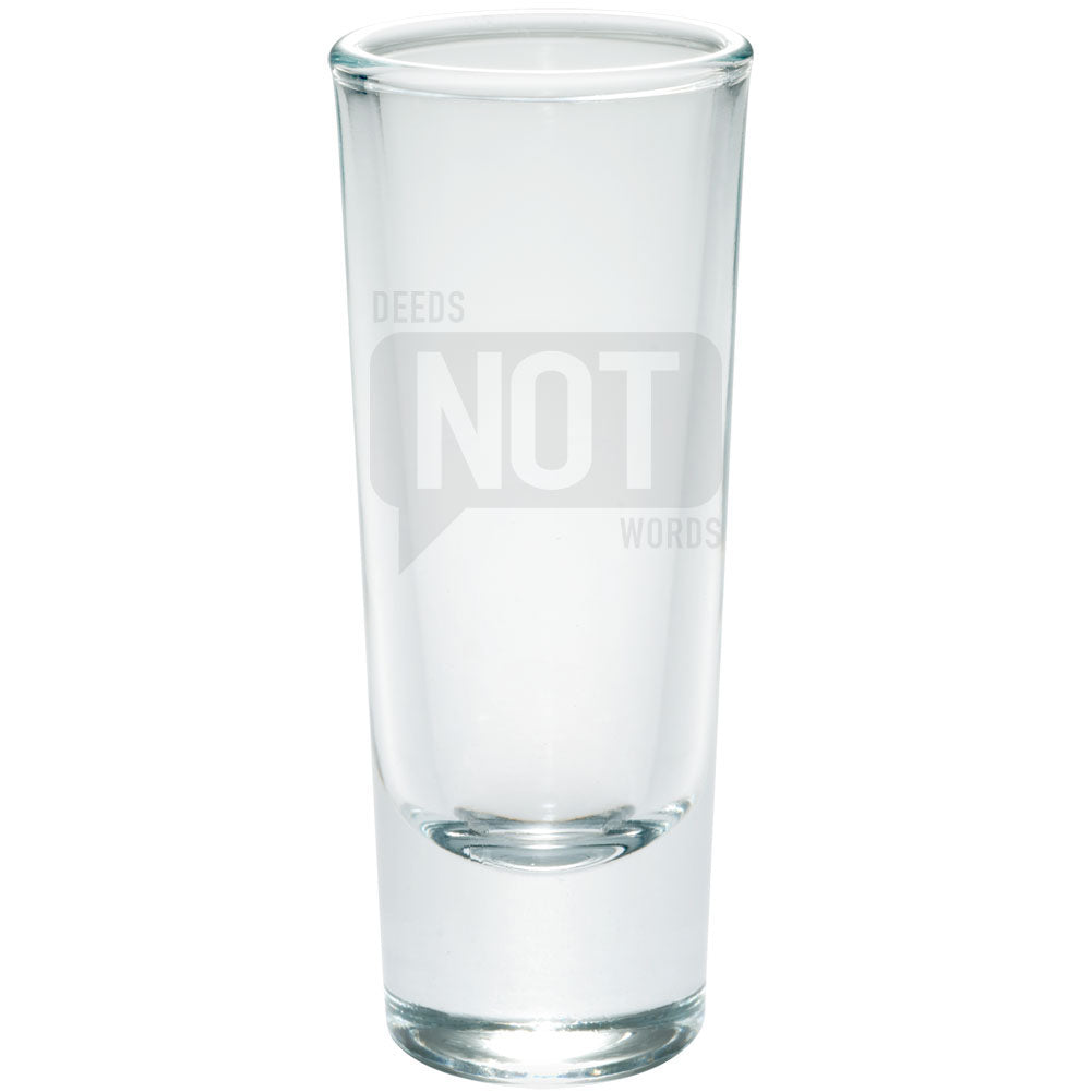 Deeds Not Words Glass Shooter