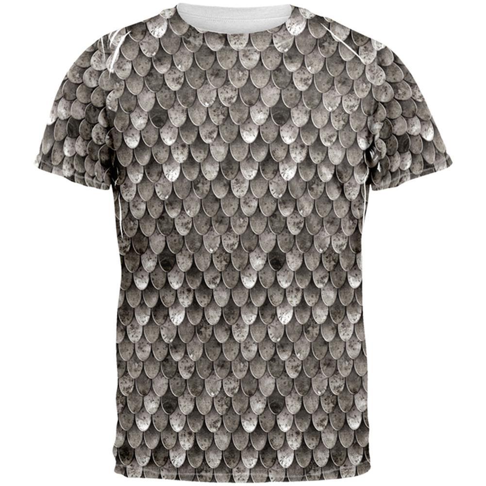 Steel Scale Armor Costume All Over Adult T-Shirt