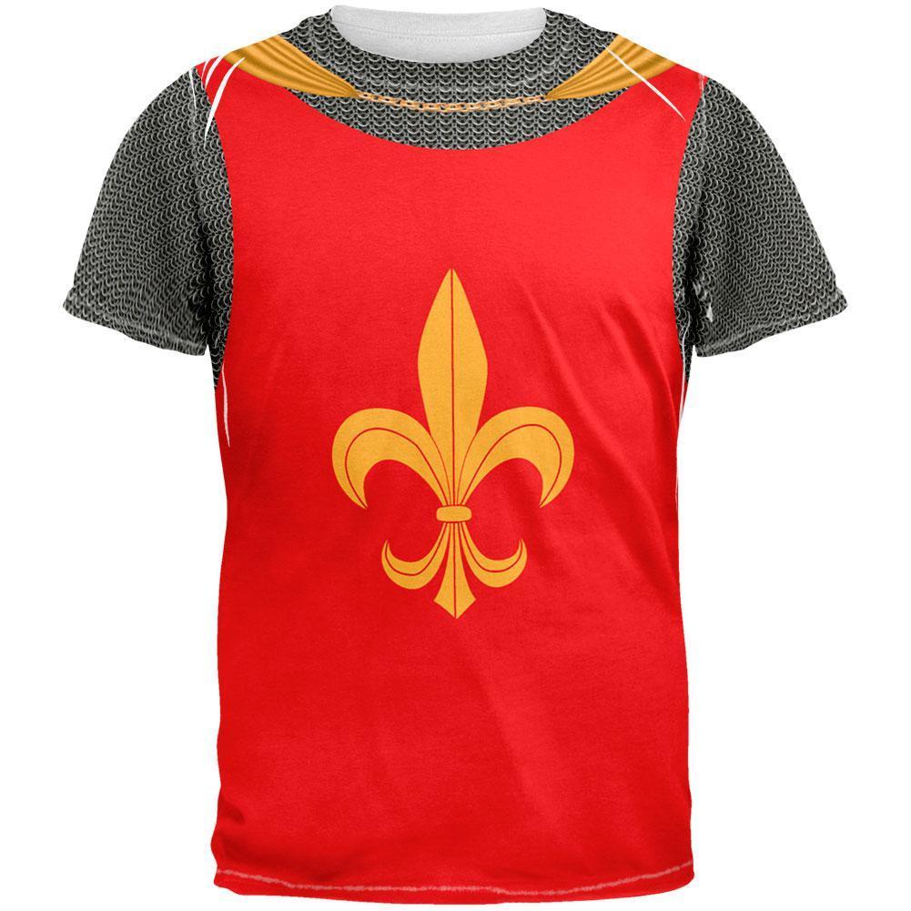 Knight Fleur-de-lis Costume All Over Adult T-Shirt
