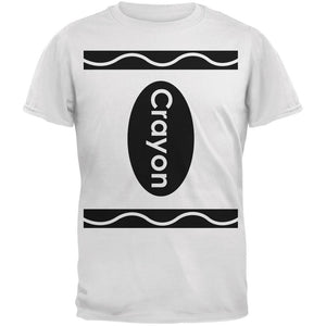 Halloween Crayon Costume White Adult T-Shirt