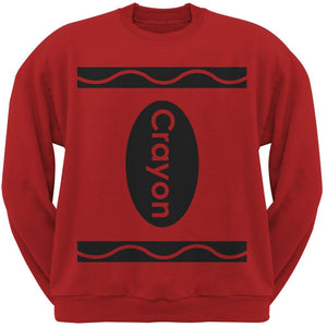 Halloween Crayon Costume Red Adult Sweatshirt