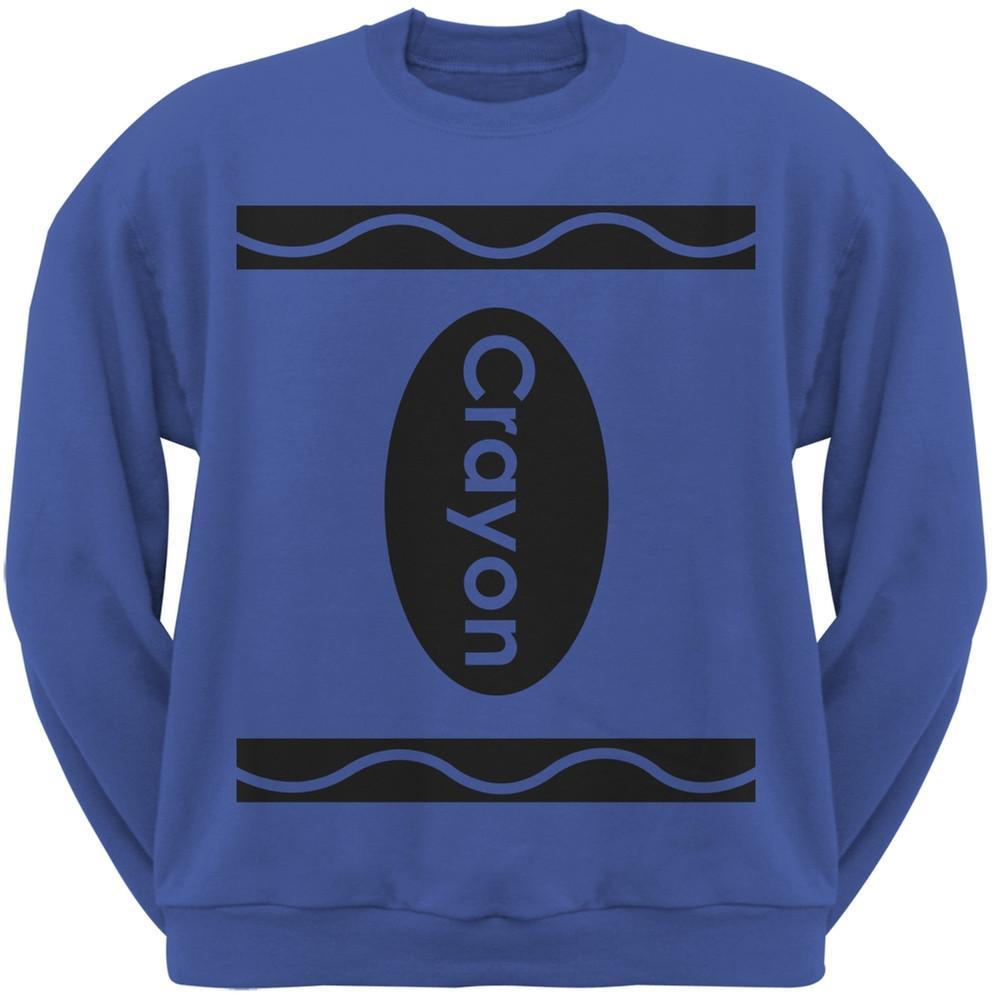 Halloween Crayon Costume Royal Adult Sweatshirt