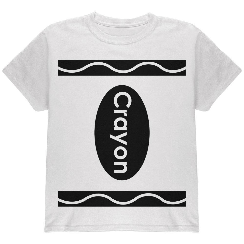 Halloween Crayon Costume White Youth T-Shirt