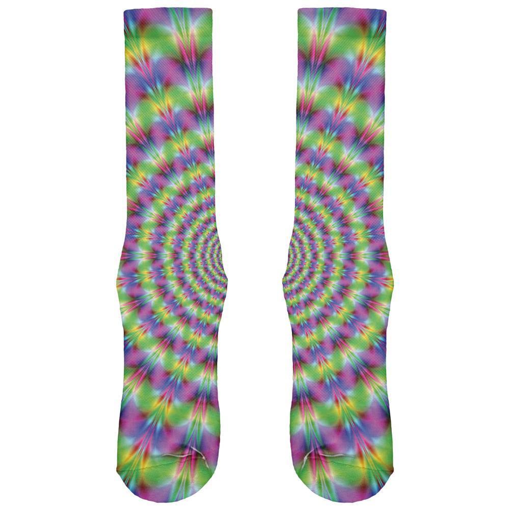 Trippy All Over Crew Socks