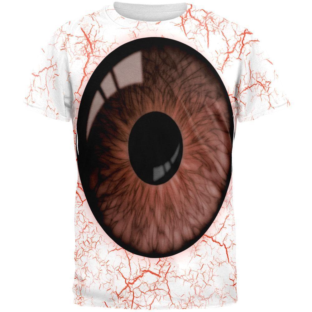 Brown Eyeball Costume All Over Adult T-Shirt