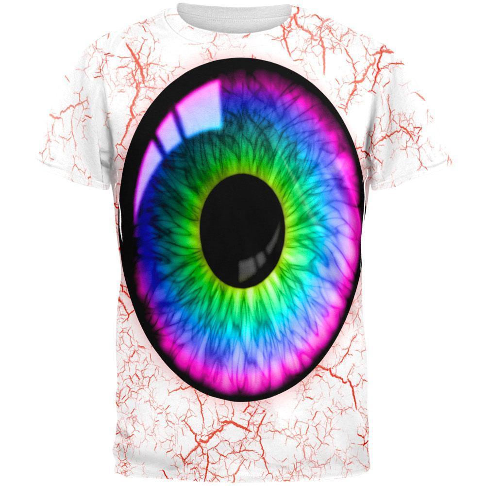 Rainbow Eyeball Costume All Over Adult T-Shirt