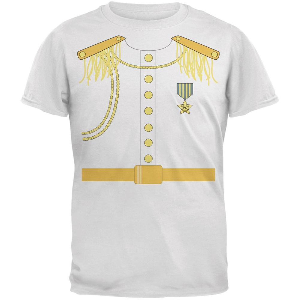 Halloween Prince Charming Costume White Adult T-Shirt