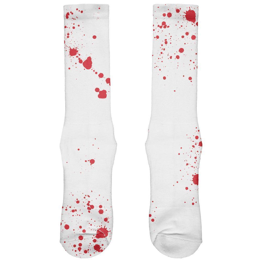 Halloween Blood Splatter All Over Crew Socks