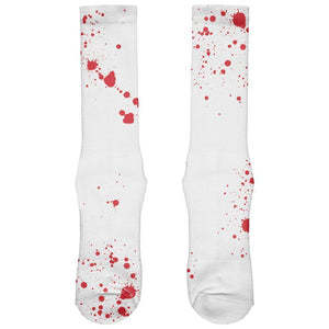 Halloween Blood Splatter All Over Crew Socks