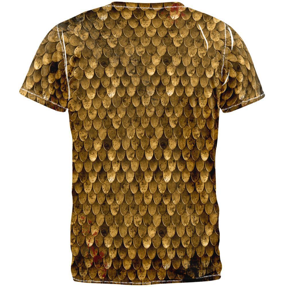 Bronze Scale Armor Costume All Over Adult T-Shirt