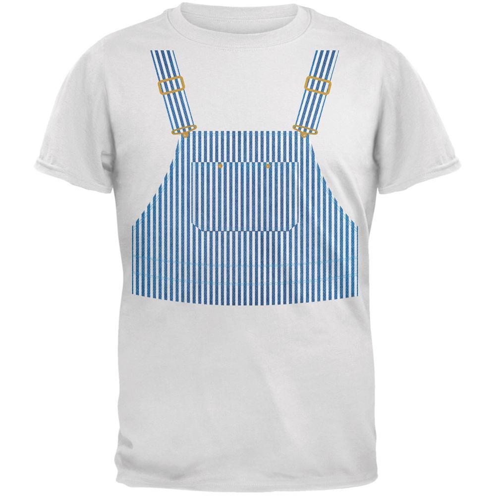 Halloween Train Engineer Costume White Youth T-Shirt