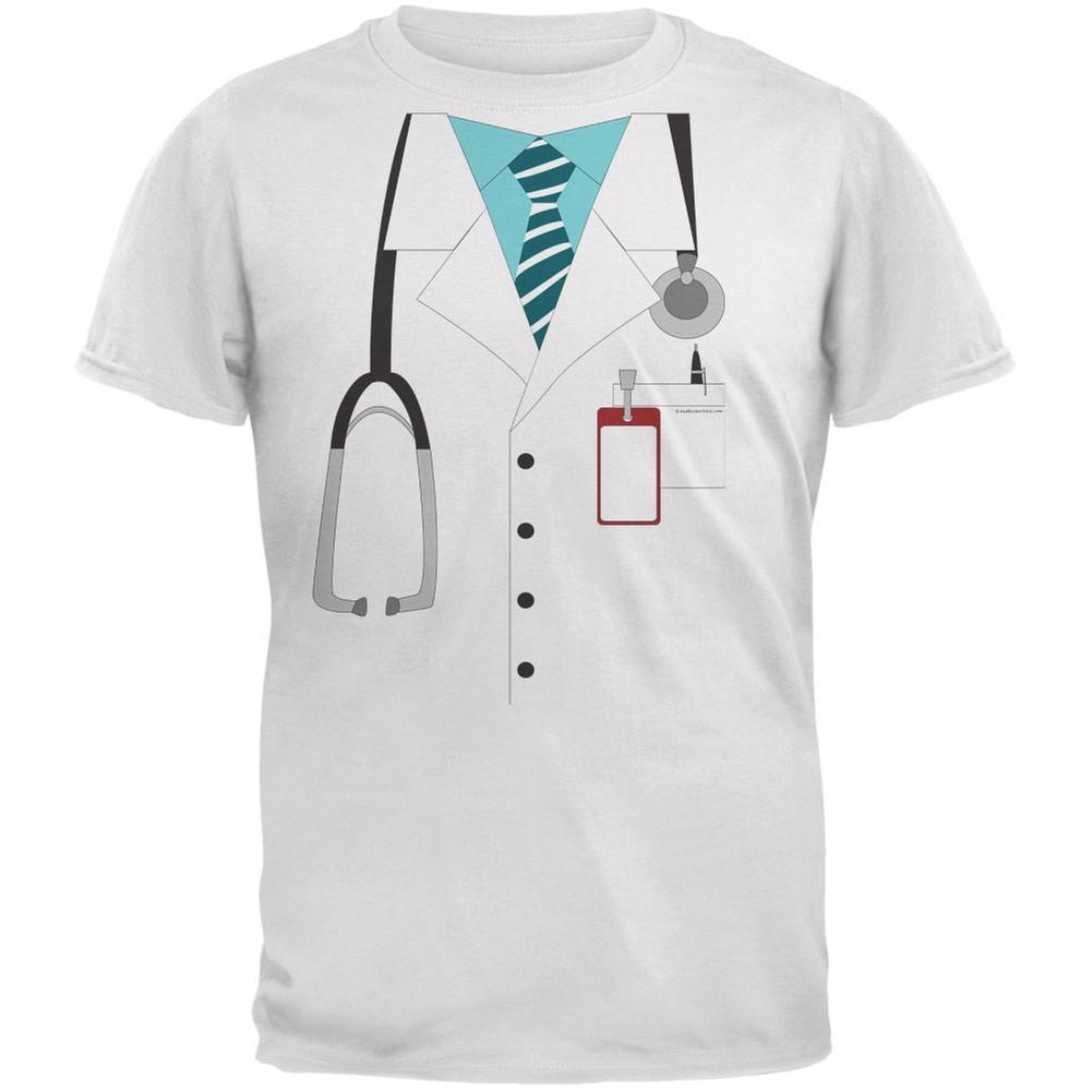 Halloween Doctor Costume White Adult T-Shirt