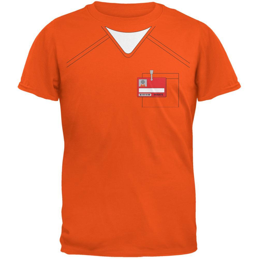 Prisoner Uniform Costume Orange Adult T-Shirt