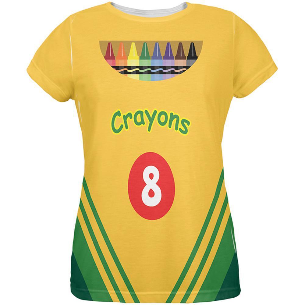 Halloween Crayon Box Costume All Over Ladies T-Shirt