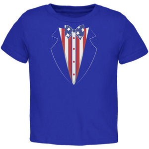 Stars and Stripes Tuxedo Royal Toddler T-Shirt