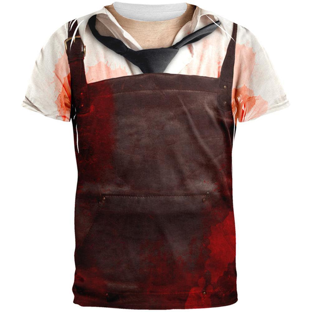 Halloween Chainsaw Massacre All Over Adult T-Shirt