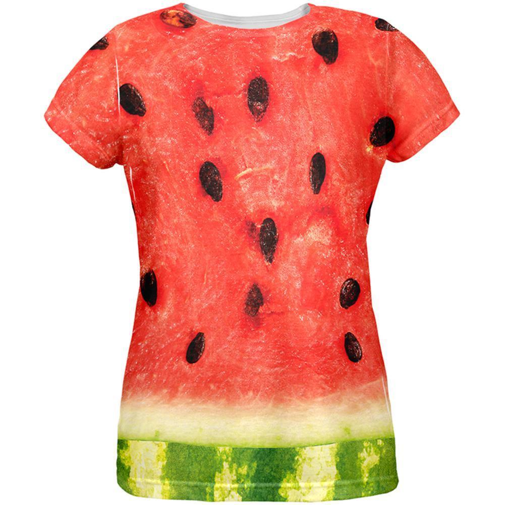 Watermelon Costume All Over Womens T-Shirt