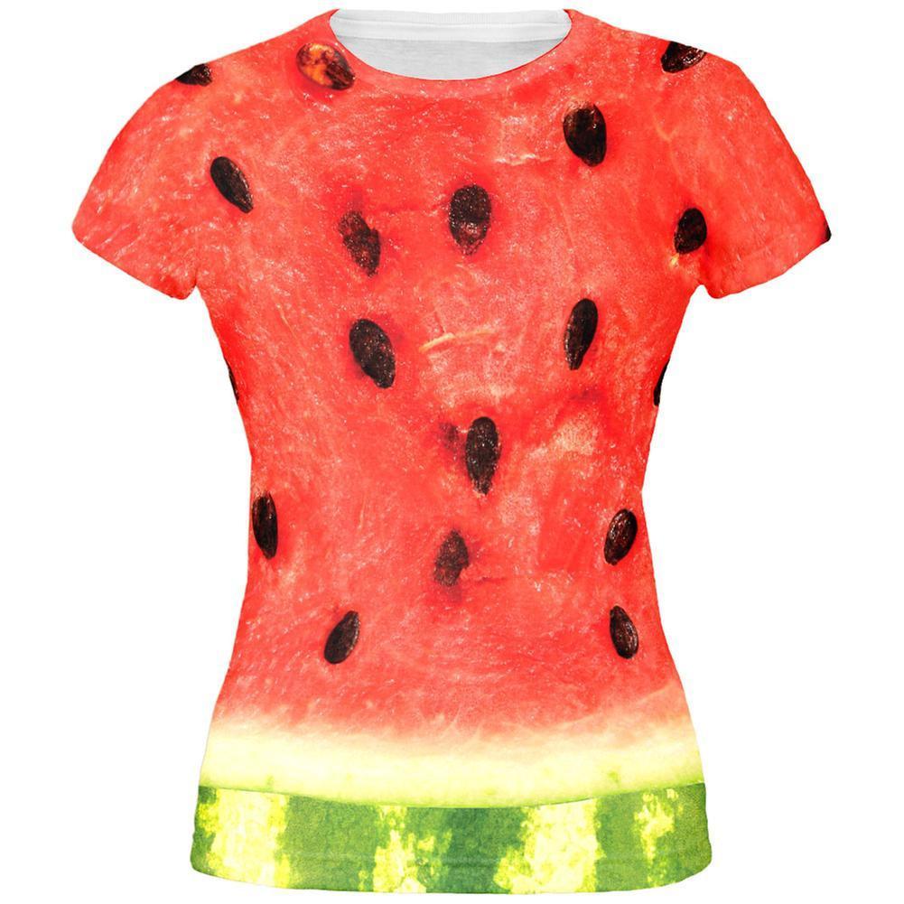 Watermelon Costume All Over Juniors T-Shirt