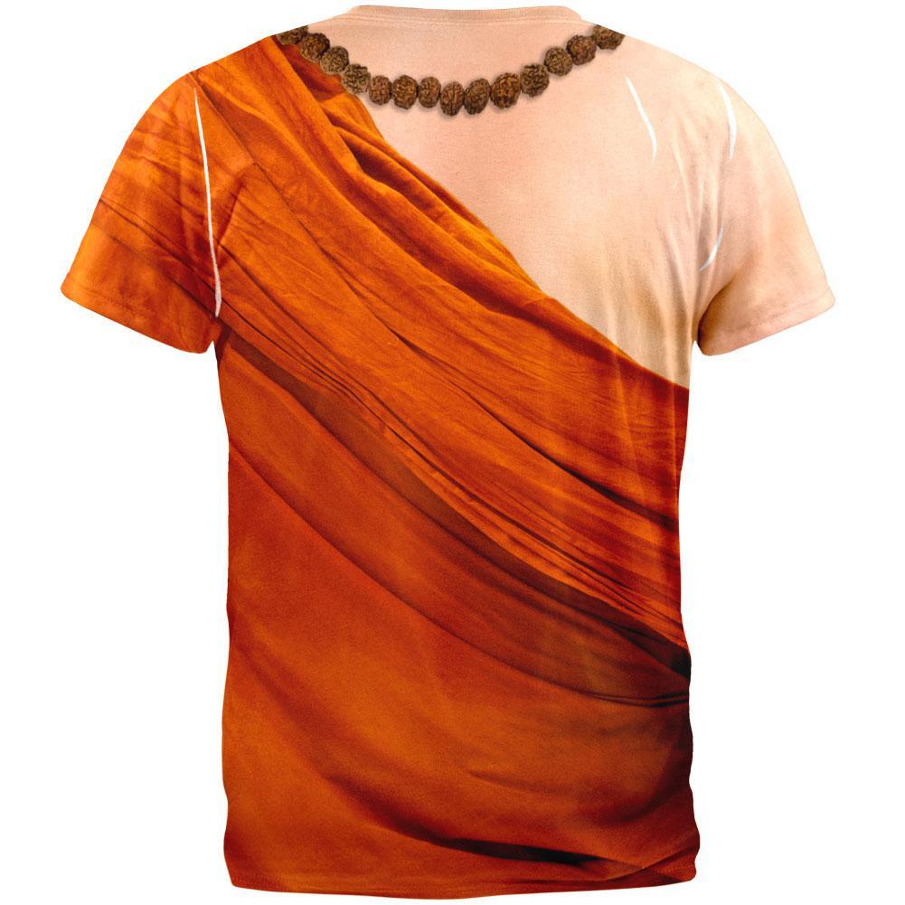 Halloween Buddhist Monk Costume All Over Adult T-Shirt