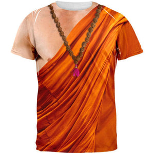 Halloween Buddhist Monk Costume All Over Adult T-Shirt