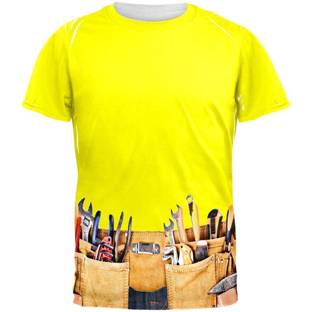 Plumber's Crack Costume All Over Adult T-Shirt