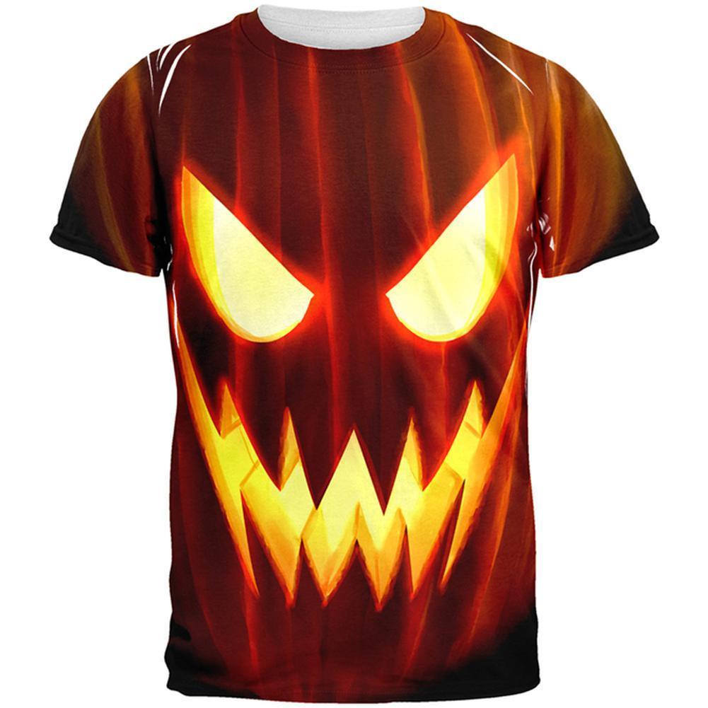 Halloween All Over JackOLantern Adult T-Shirt