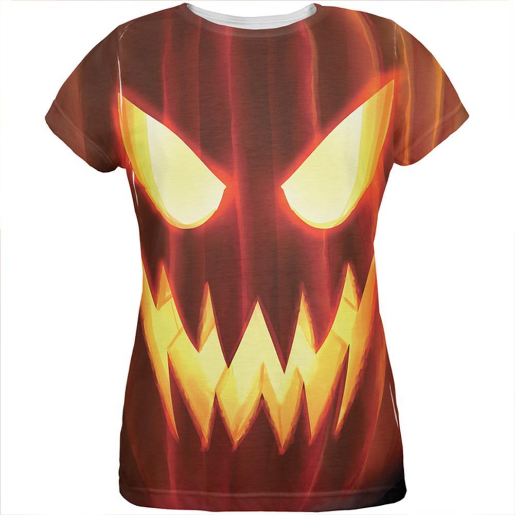 Halloween All Over JackOLantern Womens T-Shirt