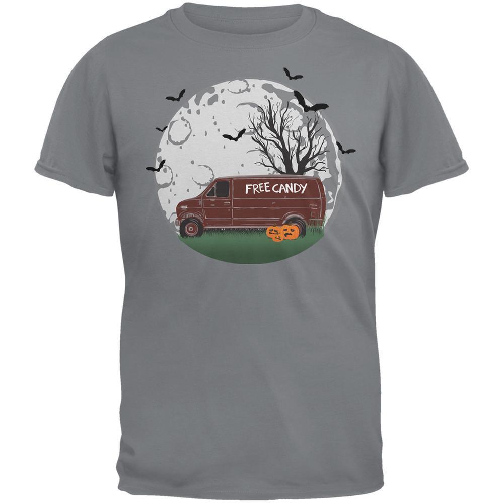 Halloween Free Candy Van Storm Grey Adult T-Shirt