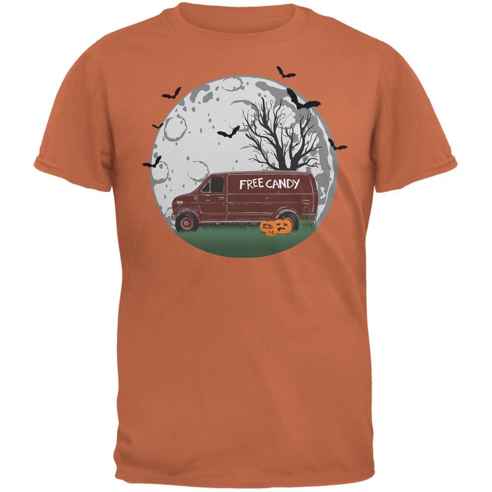 Halloween Free Candy Van Texas Orange Adult T-Shirt