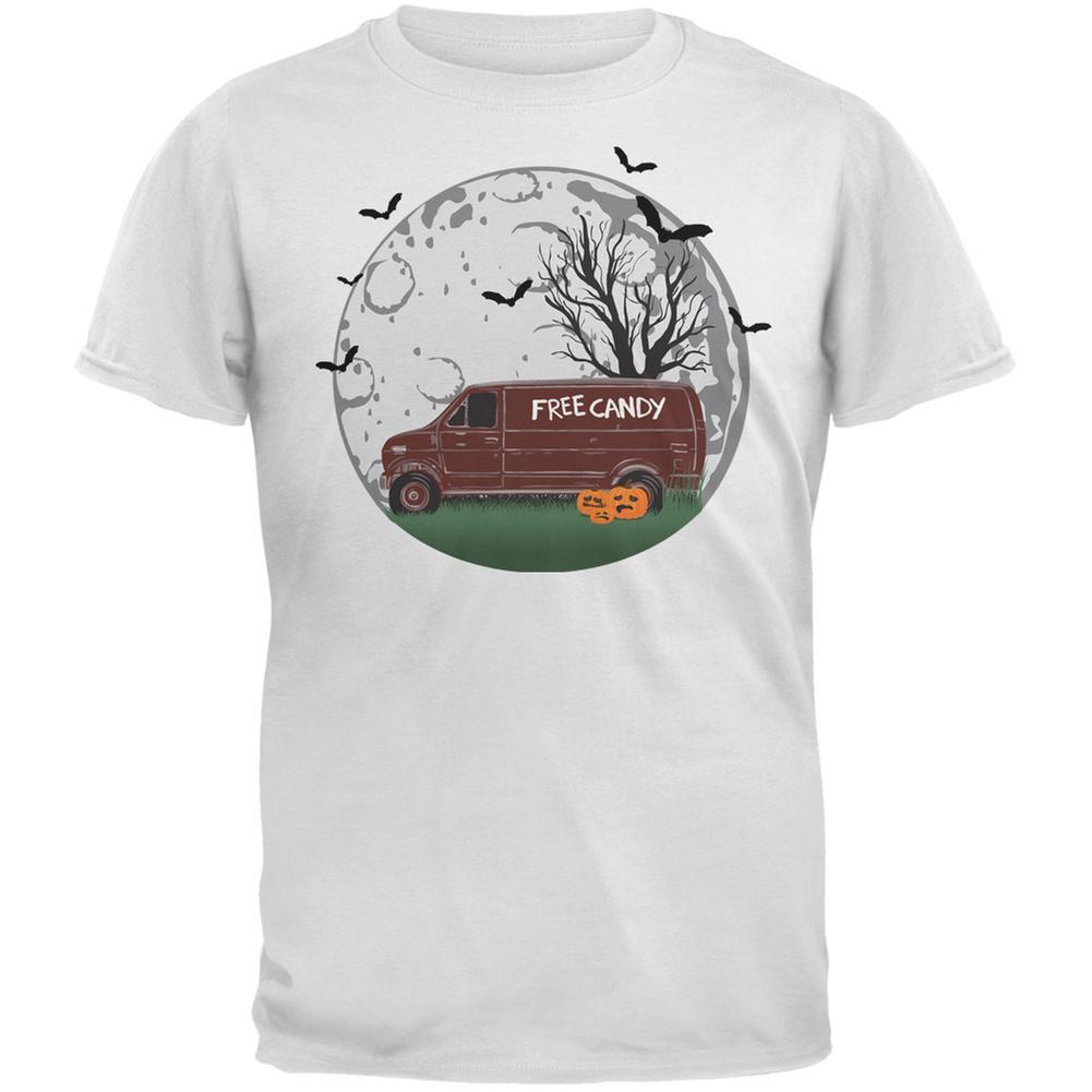 Halloween Free Candy Van White Adult T-Shirt