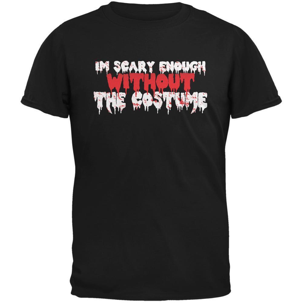 Halloween I'm Scary Enough Without The Costume Black Youth T-Shirt