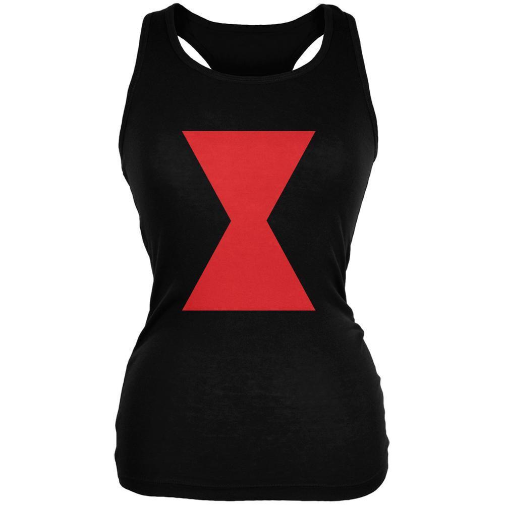 Halloween Black Widow Black Juniors Soft Tank Top
