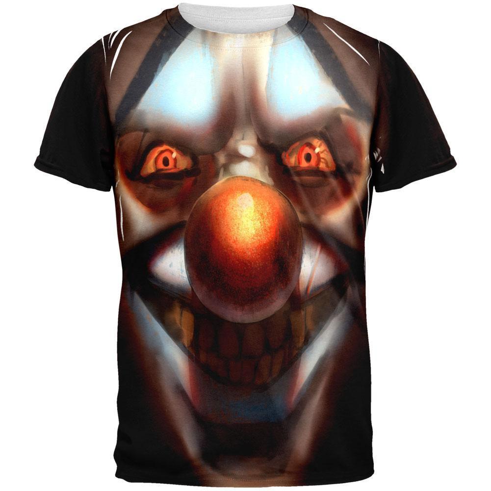 Halloween Insane Clown All Over Adult T-Shirt