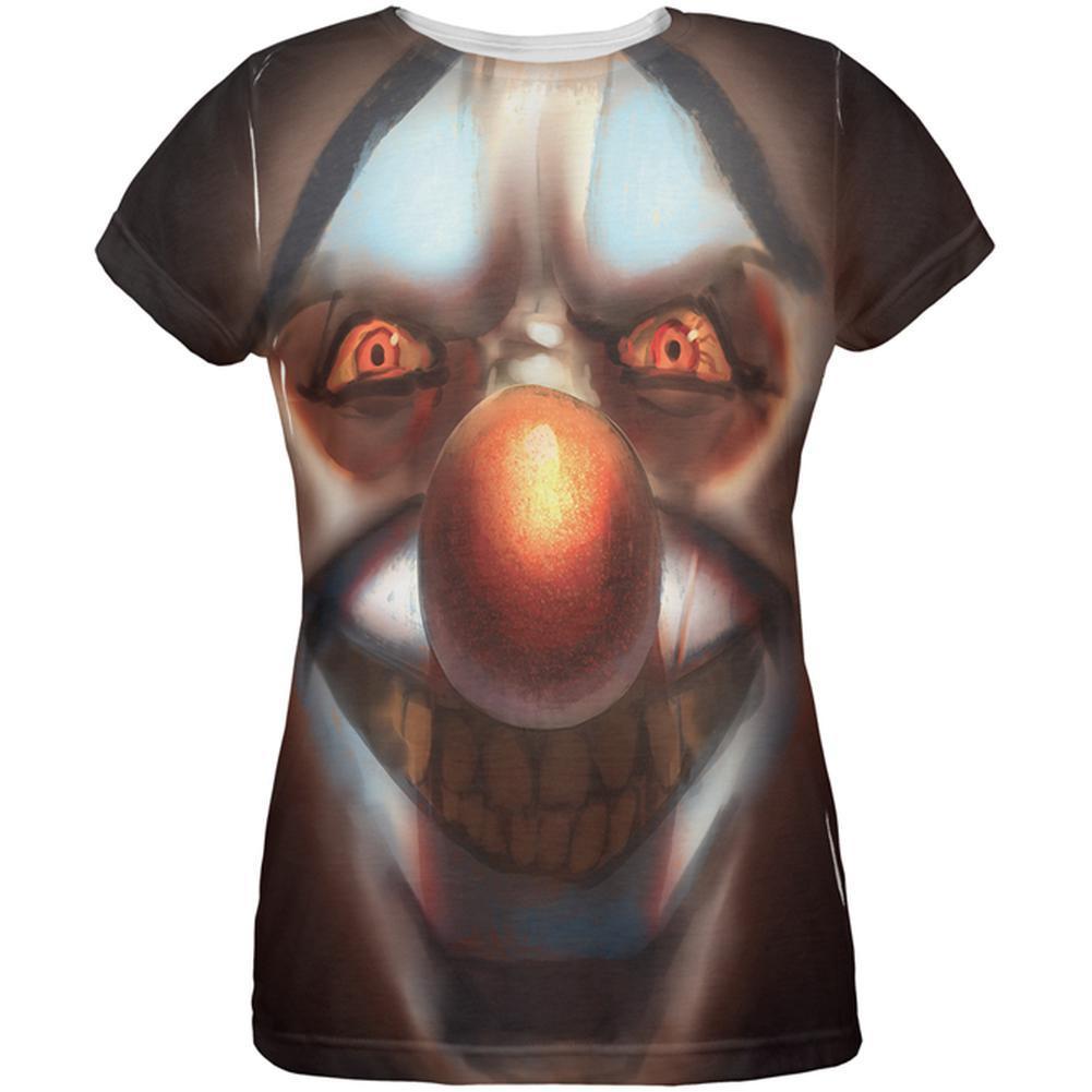 Halloween Insane Clown All Over Womens T-Shirt