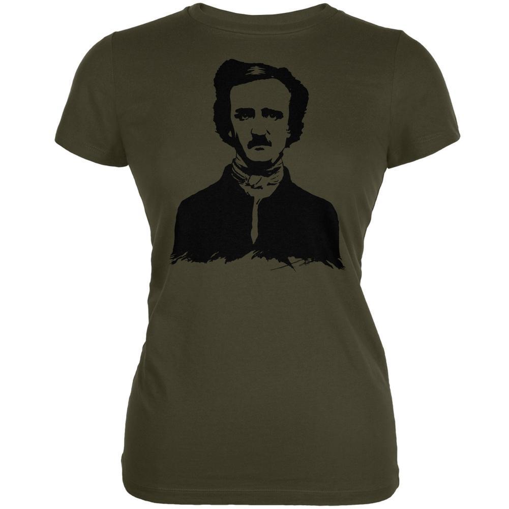 Halloween Edgar Allen Poe Army Juniors Soft T-Shirt