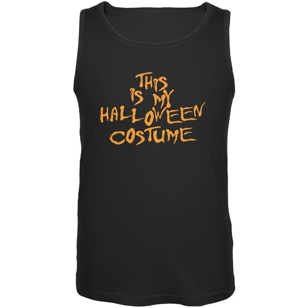 My Funny Cheap Halloween Costume Black Adult Tank Top