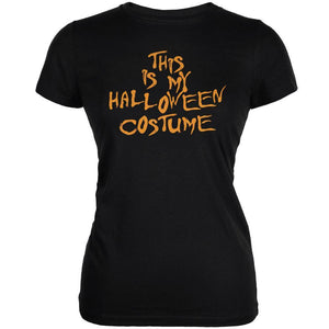 My Funny Cheap Halloween Costume Black Juniors Soft T-Shirt