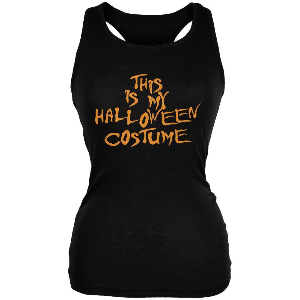 My Funny Cheap Halloween Costume Black Juniors Soft Tank Top