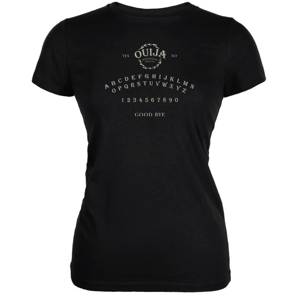 Halloween Ouija Board Costume Black Juniors Soft T-Shirt