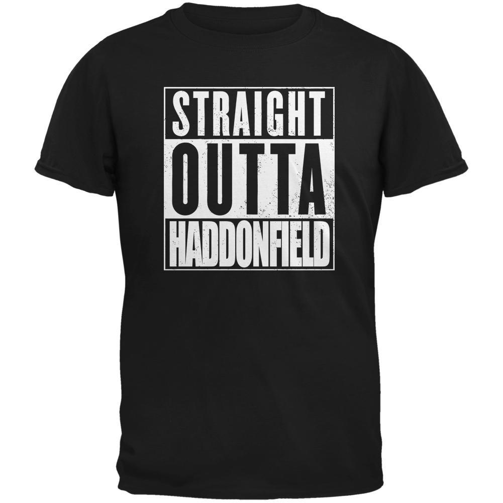 Halloween Straight Outta Haddonfield Black Adult T-Shirt