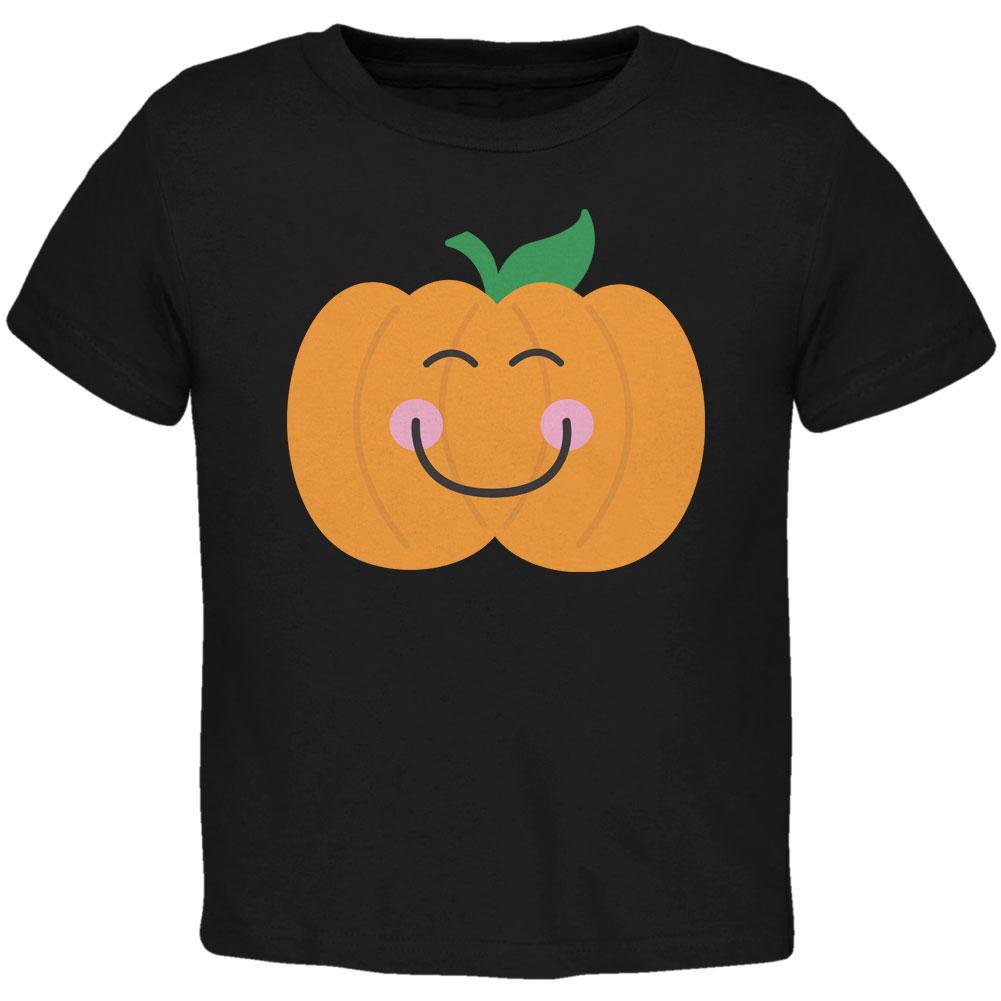 Halloween Little Pumpkin Black Toddler T-Shirt