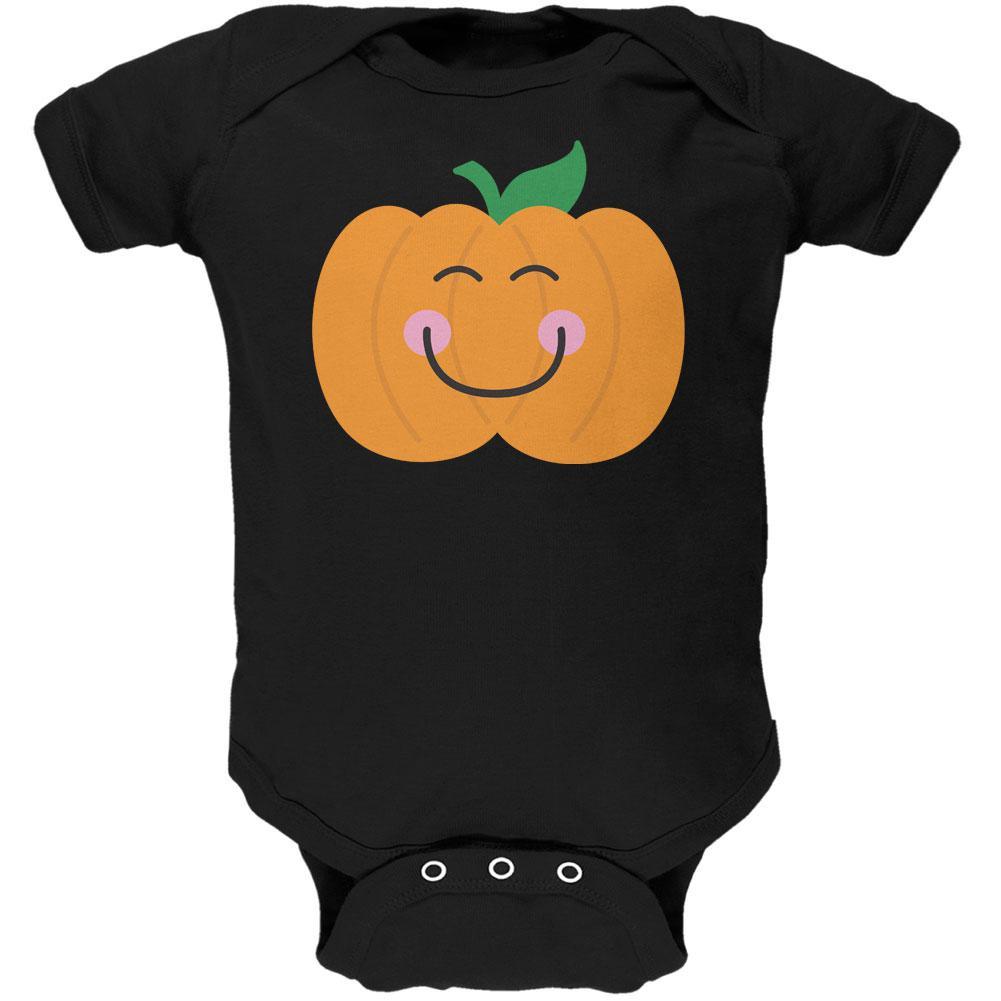Halloween Little Pumpkin Black Soft Baby One Piece