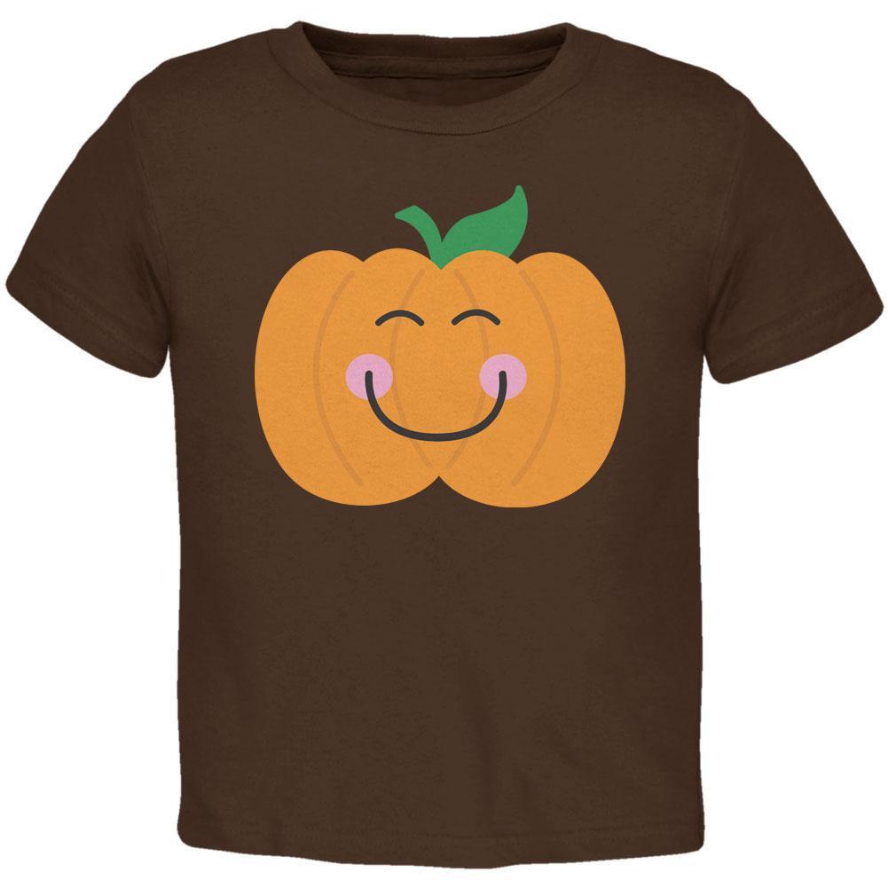 Halloween Little Pumpkin Brown Toddler T-Shirt