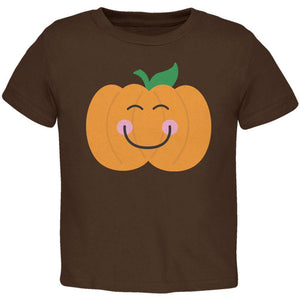 Halloween Little Pumpkin Brown Toddler T-Shirt