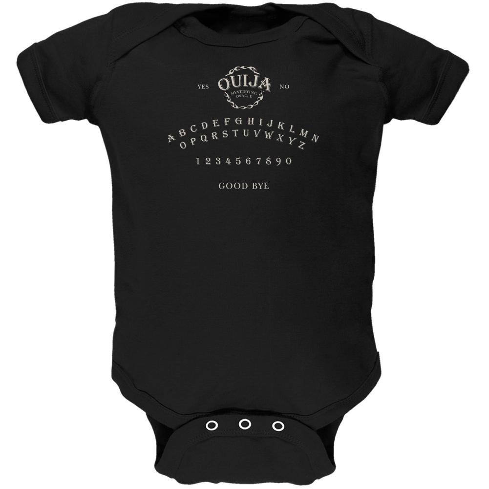 Halloween Ouija Board Costume Black Soft Baby One Piece