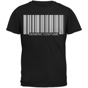 Halloween Generic Barcode Costume Black Adult T-Shirt